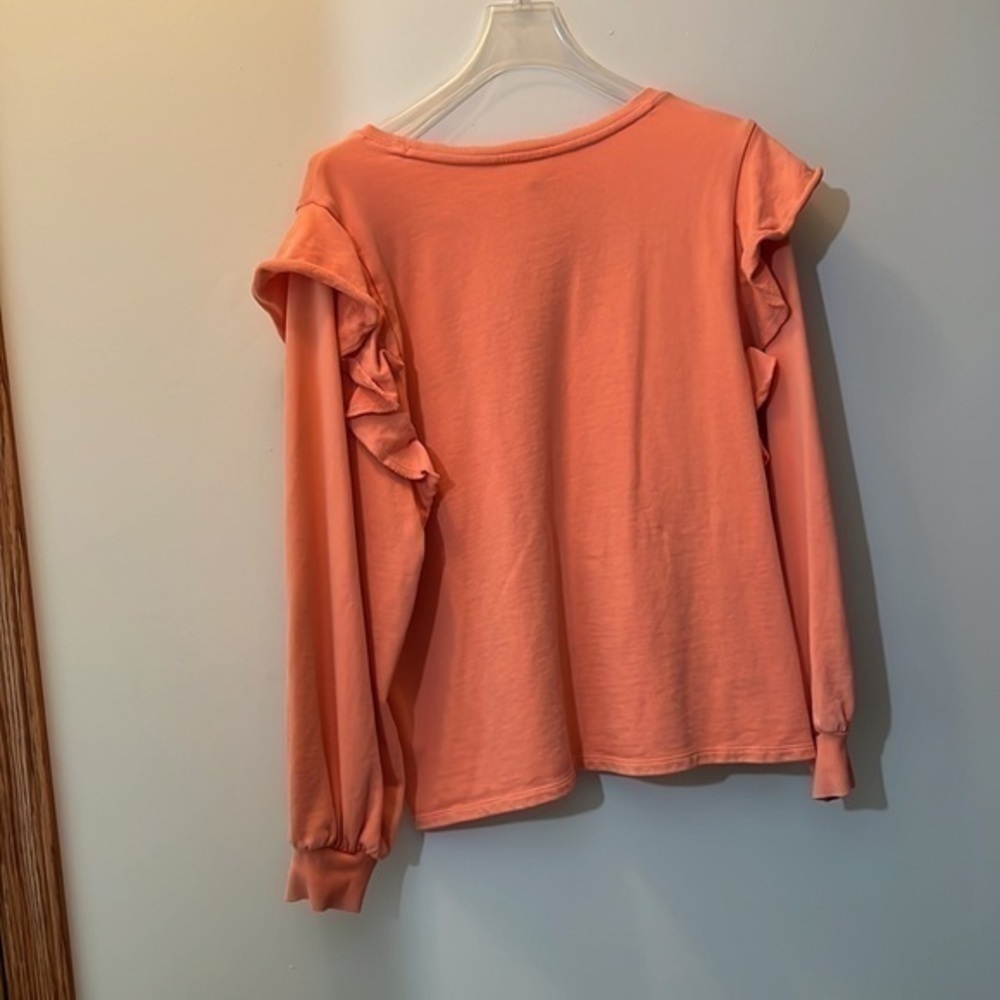 Universal thread, extra large sweater with ruffle… - image 2